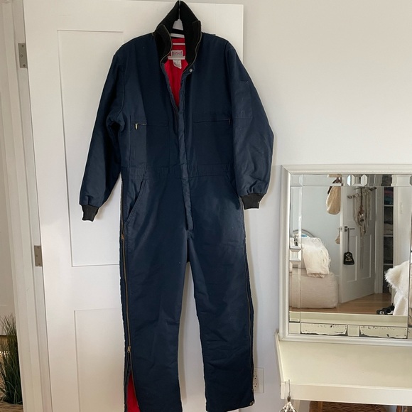WearGuard Red and Navy insulated coveralls Large - Picture 8 of 14